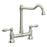 Bowden Polished Nickel J Spout Bridge Kitchen Tap