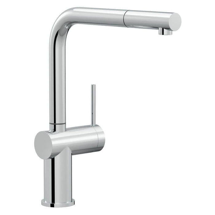 Sennen Polished Chrome Right Angled Pull Out Kitchen Tap TAP6106