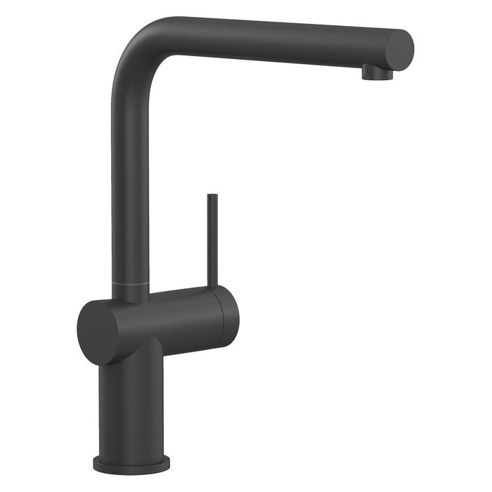 Sennen Matt Black Right Angled Mixer Kitchen Tap TAP6107