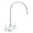 Rienza Polished Chrome Swan Neck Mixer Kitchen Tap TAP3545