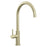 Radstone Brushed Brass Swan Neck Single Lever Mixer Kitchen Tap TAP3408