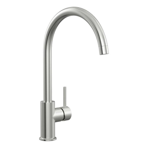 Lynstone Brushed Nickel Swan Neck Mixer Kitchen Tap TAP3431