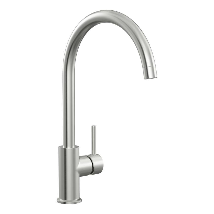 Lynstone Brushed Nickel Swan Neck Mixer Kitchen Tap TAP3431