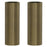 Pronteau Kynance brushed aged brass knurled kitchen tap handles, pack of two