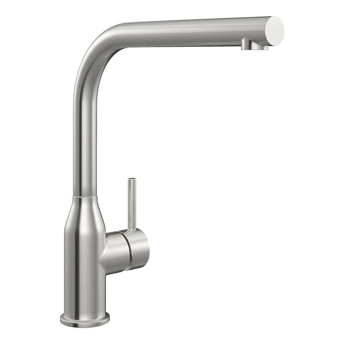 Darwell Brushed Nickel Right Angled Single Lever Mixer Kitchen Tap