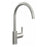 Garda Brushed Nickel Swan Neck Single Lever Mixer Kitchen Tap