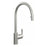 Garda Brushed Nickel Swan Neck Single Lever Pull Out Kitchen Tap