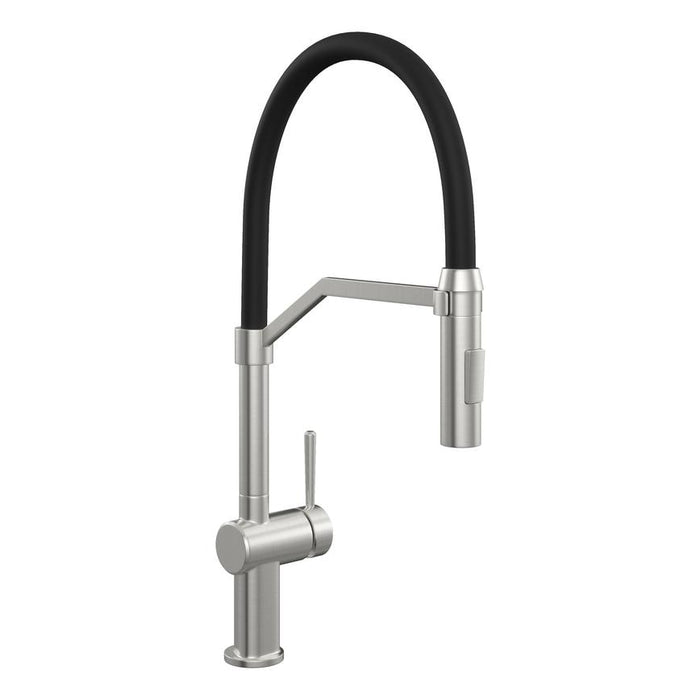 Lynstone Professional Brushed Nickel Swan Neck Pull Out Kitchen Tap TAP3433