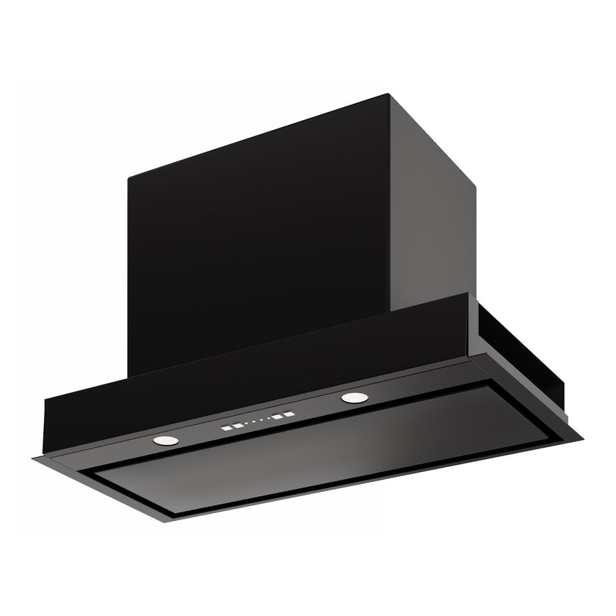 Lamona LAM2379 60cm black integrated canopy cooker hood