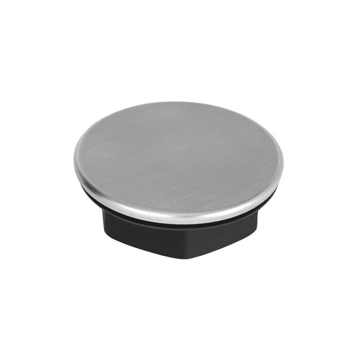 40mm x 15mm brushed stainless steel tap hole cover