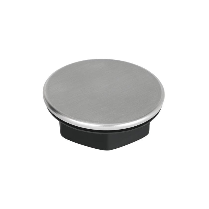 40mm x 15mm brushed stainless steel tap hole cover