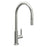 Holkham Polished Nickel Swan Neck Pull Out Kitchen Tap