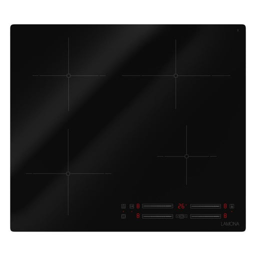 Lamona LAM1840 60cm black frameless four zone induction hob