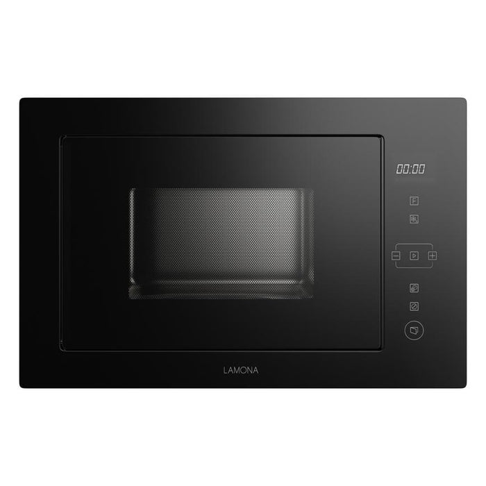 Lamona LAM7302 38cm black built in microwave with grill