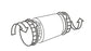 HAP2003 charcoal filter for the HAP2339 60cm canopy cooker hood