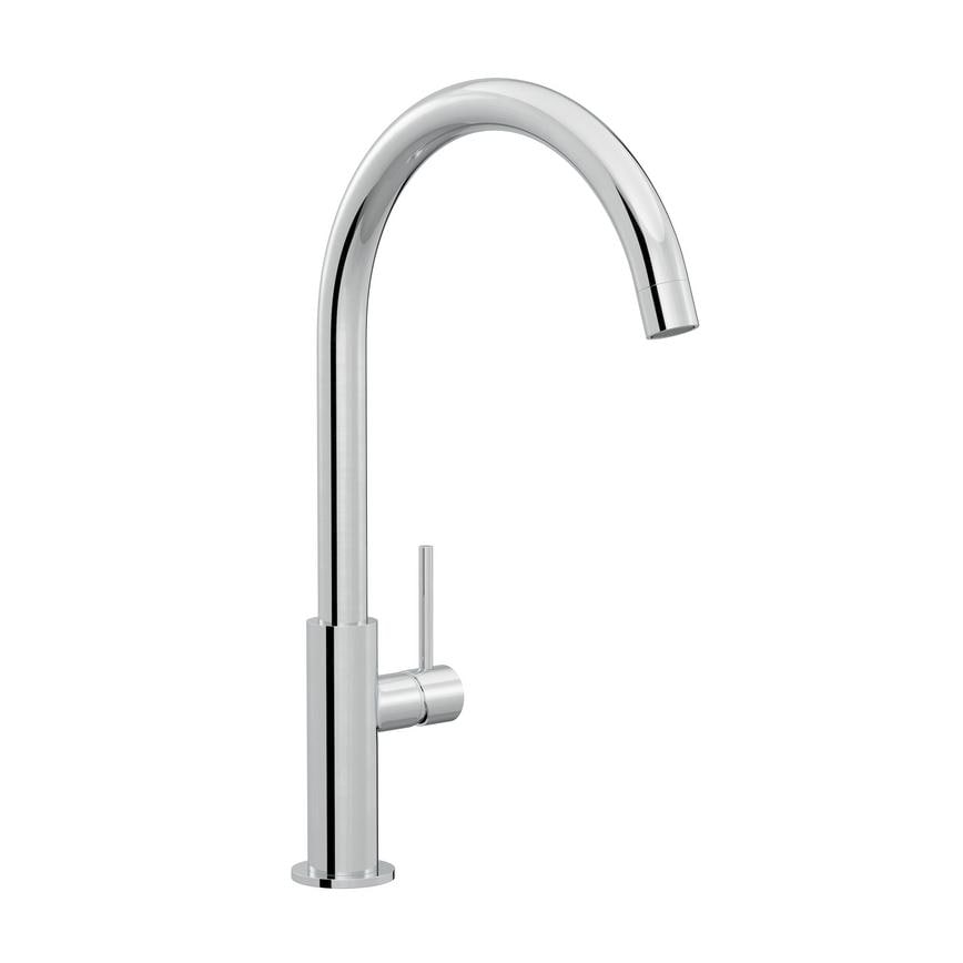 Radstone Polished Chrome Swan Neck Single Lever Mixer Kitchen Tap TAP3470