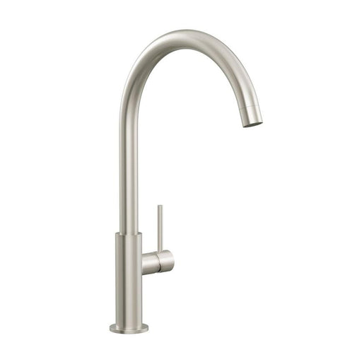 Radstone Brushed Nickel Swan Neck Single Lever Mixer Kitchen Tap TAP3471