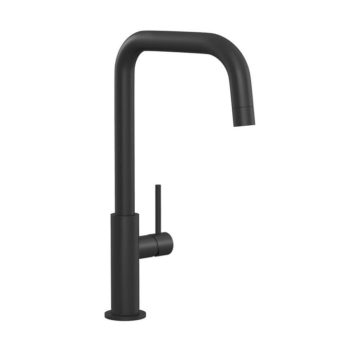 Radstone Matt Black Right Angled Single Lever Mixer Kitchen Tap TAP3474