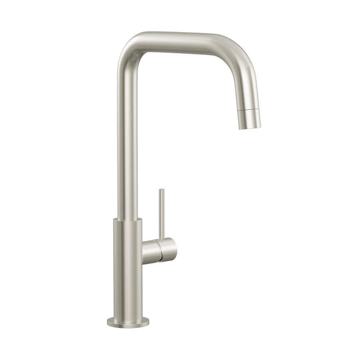 Radstone Brushed Nickel Right Angled Single Lever Mixer Kitchen Tap TAP3486
