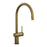 Porlock Brushed Aged Brass Swan Neck Pull Out Kitchen Tap