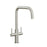 Radstone Brushed Nickel Right Angled Dual Lever Mixer Kitchen Tap TAP3487