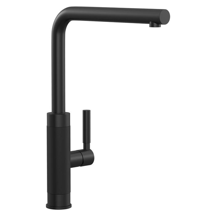 Franke Tessuto Matt Black Right Angled Mixer Kitchen Tap TAP8208