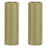 Pronteau Kynance brushed brass ribbed kitchen tap handles, pack of two