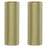 Pronteau Kynance brushed brass knurled kitchen tap handles, pack of two