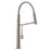 Nobili Levante Professional Brushed Nickel Swan Neck Pull Out Kitchen Tap