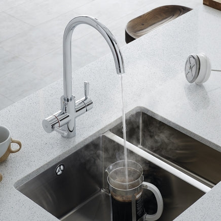 TAP6020 Lamona Arroscia 3 in 1 Polished Chrome Hot Water Tap and Boiler