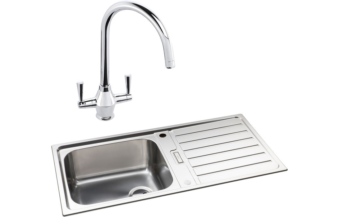 Abode Neron 1B Inset St/Steel Sink & Astral Tap Pack