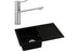 Abode Xcite 1B Inset Black Metallic Sink & Specto Tap Pack