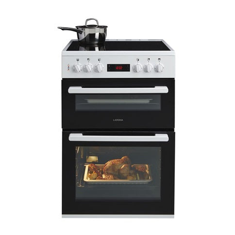 FLM5400 Lamona Freestanding Electric Conventional 60cm White Double Cooker