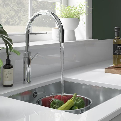 Quooker 3FRCHR Fusion Round Polished Chrome 3 in 1 Boiling Water Tap
