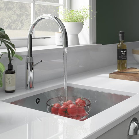 Quooker 3FRCHR Fusion Round Polished Chrome 3 in 1 Boiling Water Tap