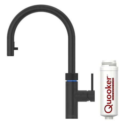 Quooker Flex Black 4 in 1 Boiling Water Tap