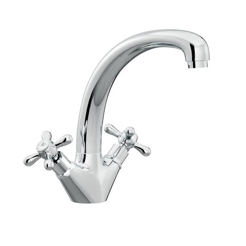 TAP1128 Lamona Polished Chrome Swan Neck Mixer Tap