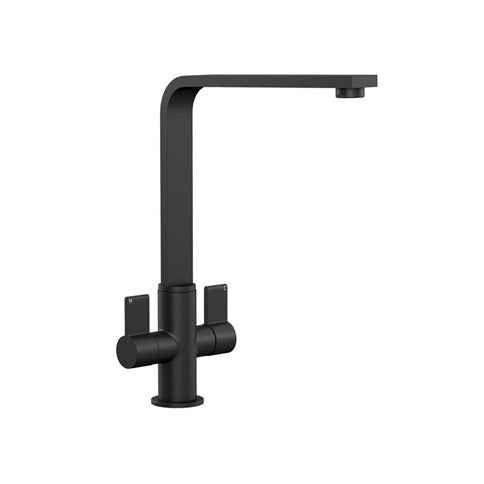 TAP8314 Lamona Orco Matt Black Right Angled Swivel Mixer Tap