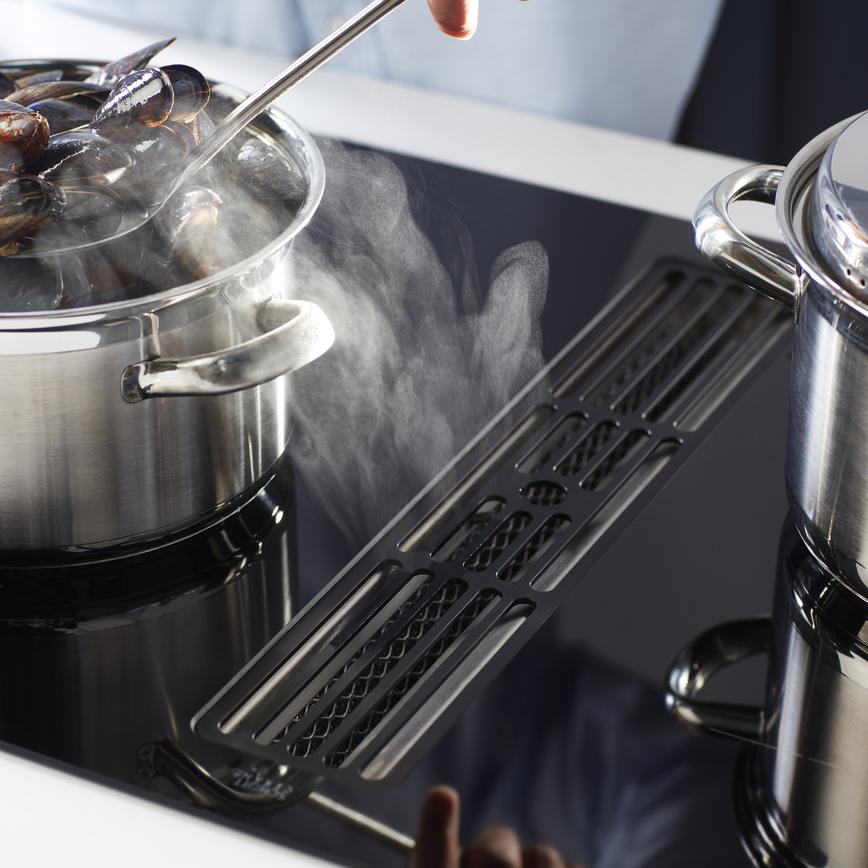 LAM9550 Lamona 80cm Black Electric Induction Hob With Extractor