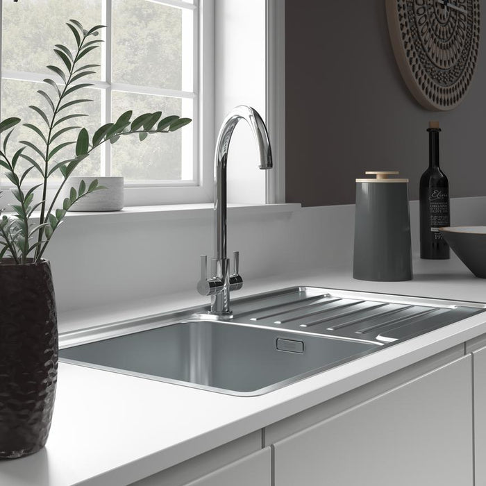 Franke Lina Polished Chrome Swan Neck Mixer Tap
