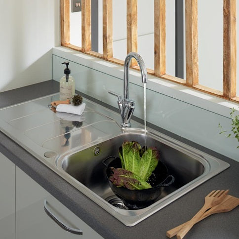 TAP4032 Lamona Chrome Velino Swan Neck Monobloc Tap