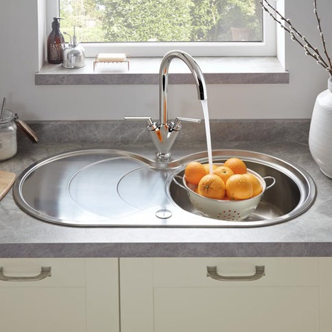 TAP4032 Lamona Chrome Velino Swan Neck Monobloc Tap
