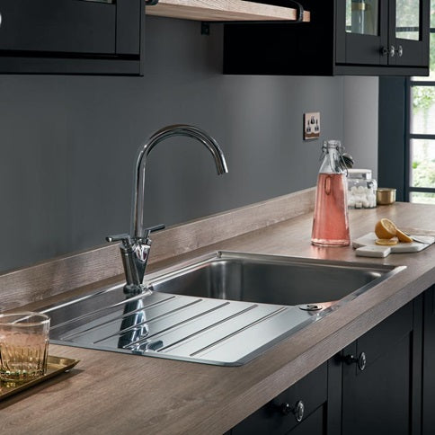 TAP4032 Lamona Chrome Velino Swan Neck Monobloc Tap