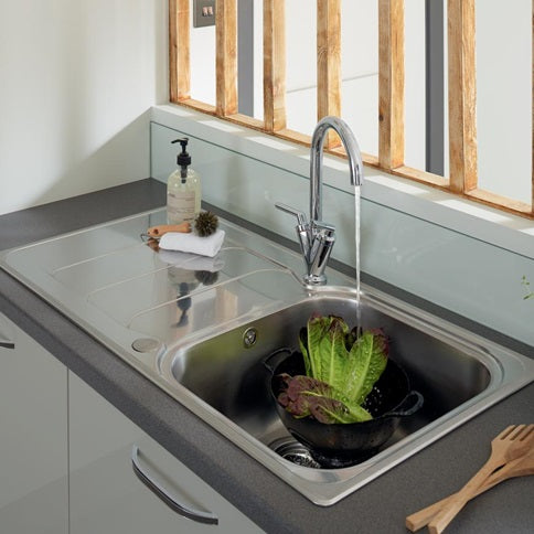 TAP4032 Lamona Chrome Velino Swan Neck Monobloc Tap
