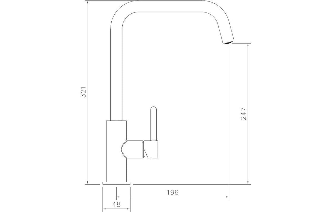 Abode Althia Single Lever Mixer Tap - Brushed Nickel