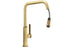 Abode Hex Single Lever Mixer Tap w/Pull Out - Antique Brass