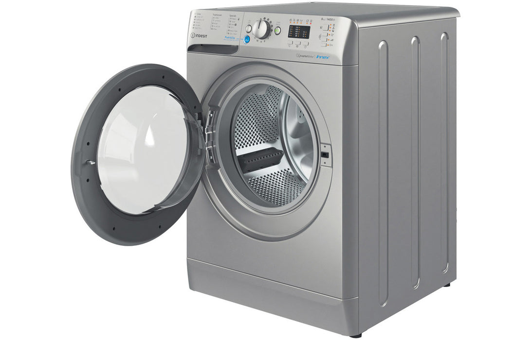 Indesit BWA 81485X S UK N F/S 8kg 1400rpm Washing Machine - Silver