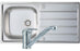 Prima 1B 965x500mm St/Steel Sink & Single Lever Tap Pack