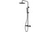 Vema Thermostatic Shower Column w/Fixed Head & Riser - Matt Black