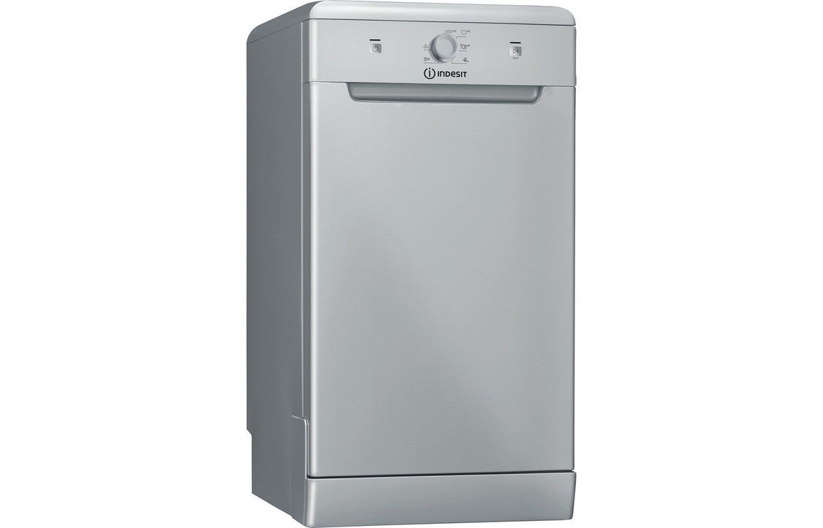 Indesit DSFE 1B10 S UK N F/S 10 Place Slimline Dishwasher - Silver